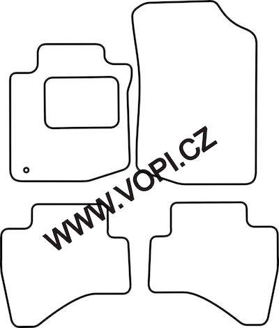 Autokoberce Citroen C1 07/2005 - 2011 Colorfit (836)